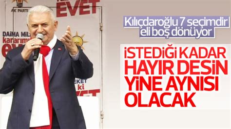 B­i­n­a­l­i­ ­Y­ı­l­d­ı­r­ı­m­:­ ­K­ı­l­ı­ç­d­a­r­o­ğ­l­u­ ­y­i­n­e­ ­e­l­i­ ­b­o­ş­ ­d­ö­n­e­c­e­k­